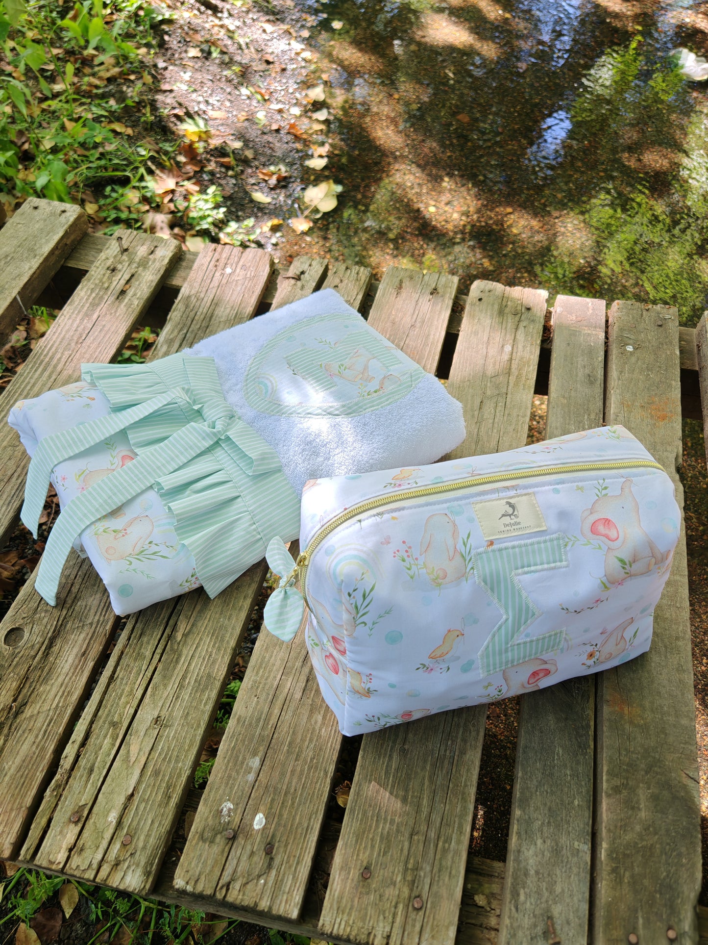 Mint Elephant Baby Set