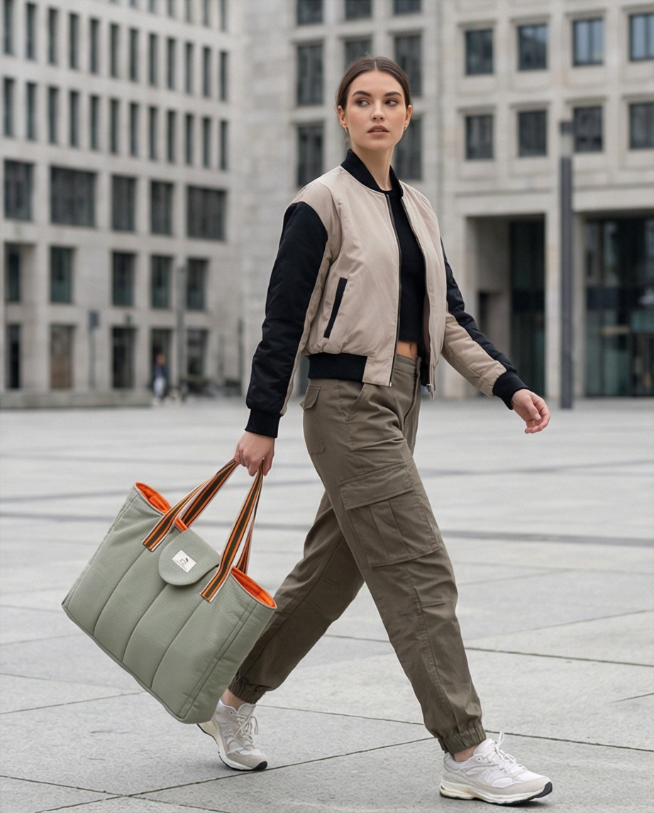URBAN POP Tote – Khaki Edition