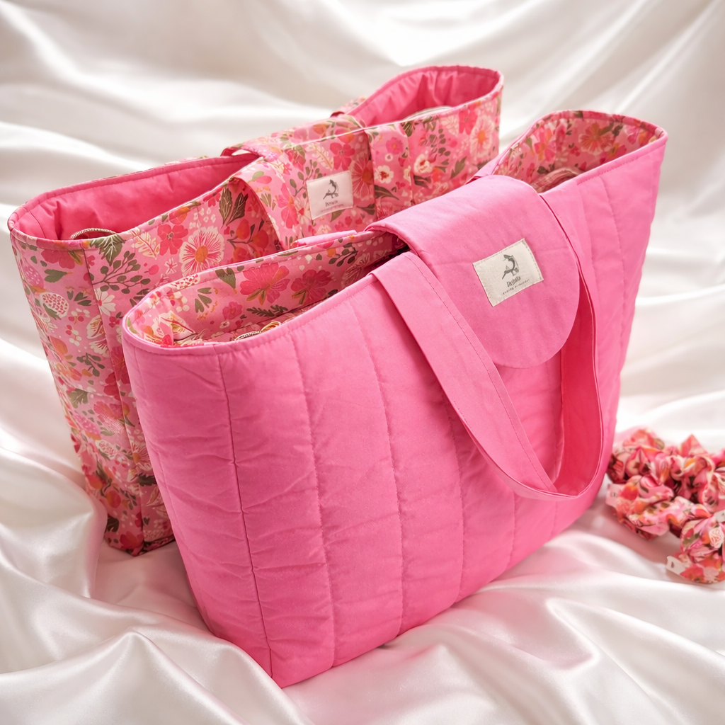 Pink Garden Tote – Fuchsia Edition