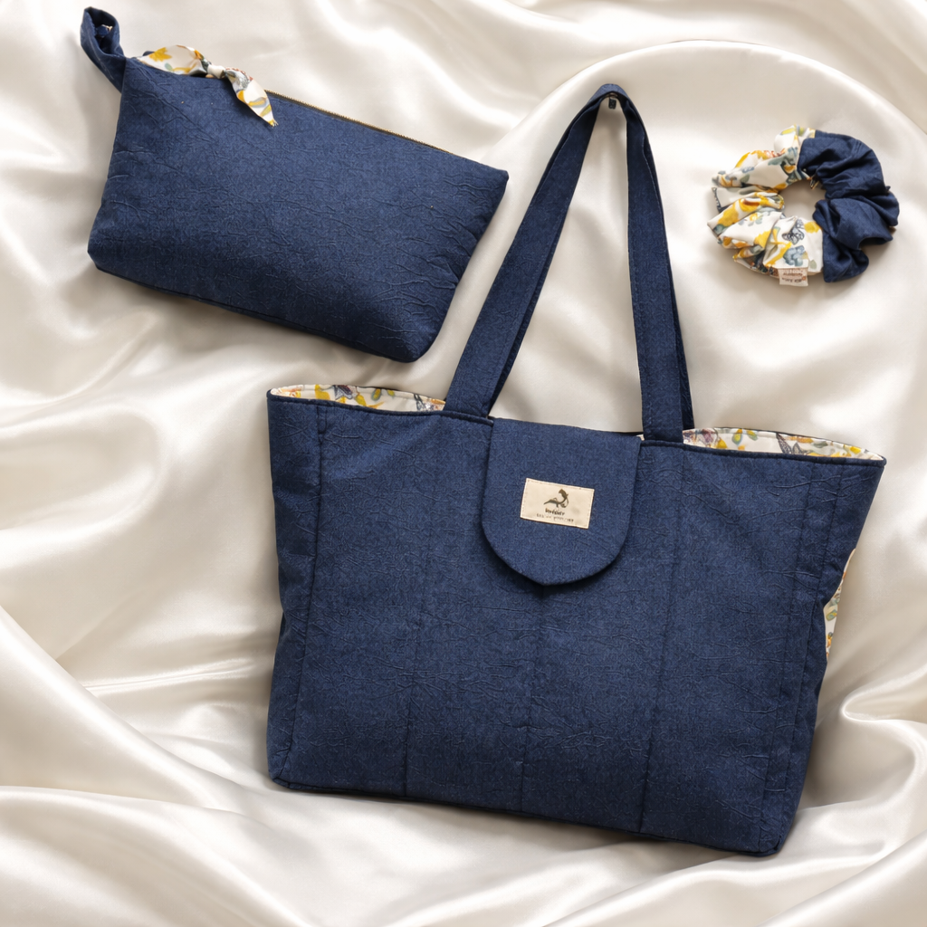 NUIT FROISSÉE Tote Bag – Navy