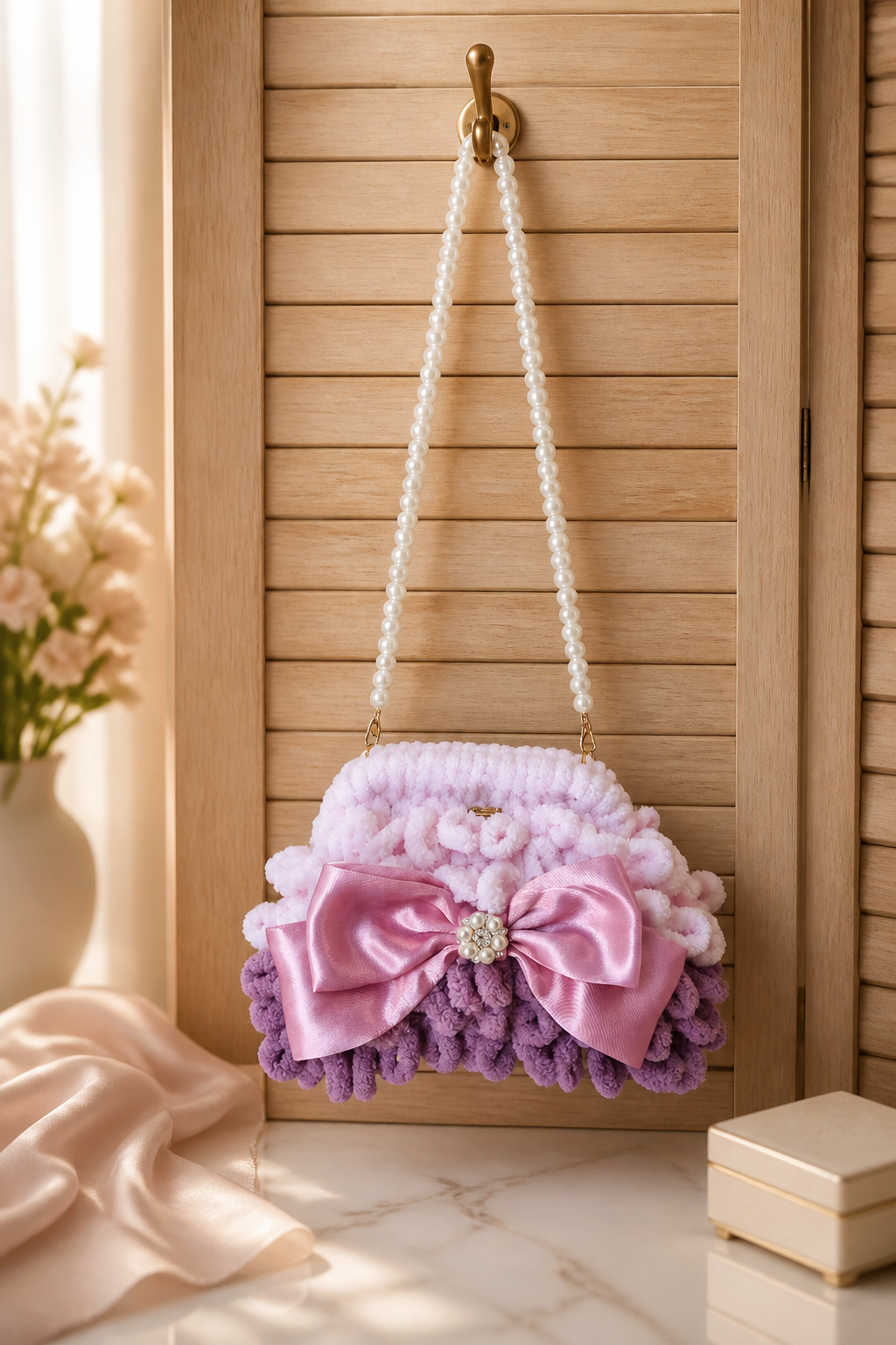 Petite Pearl -puffy mini bag