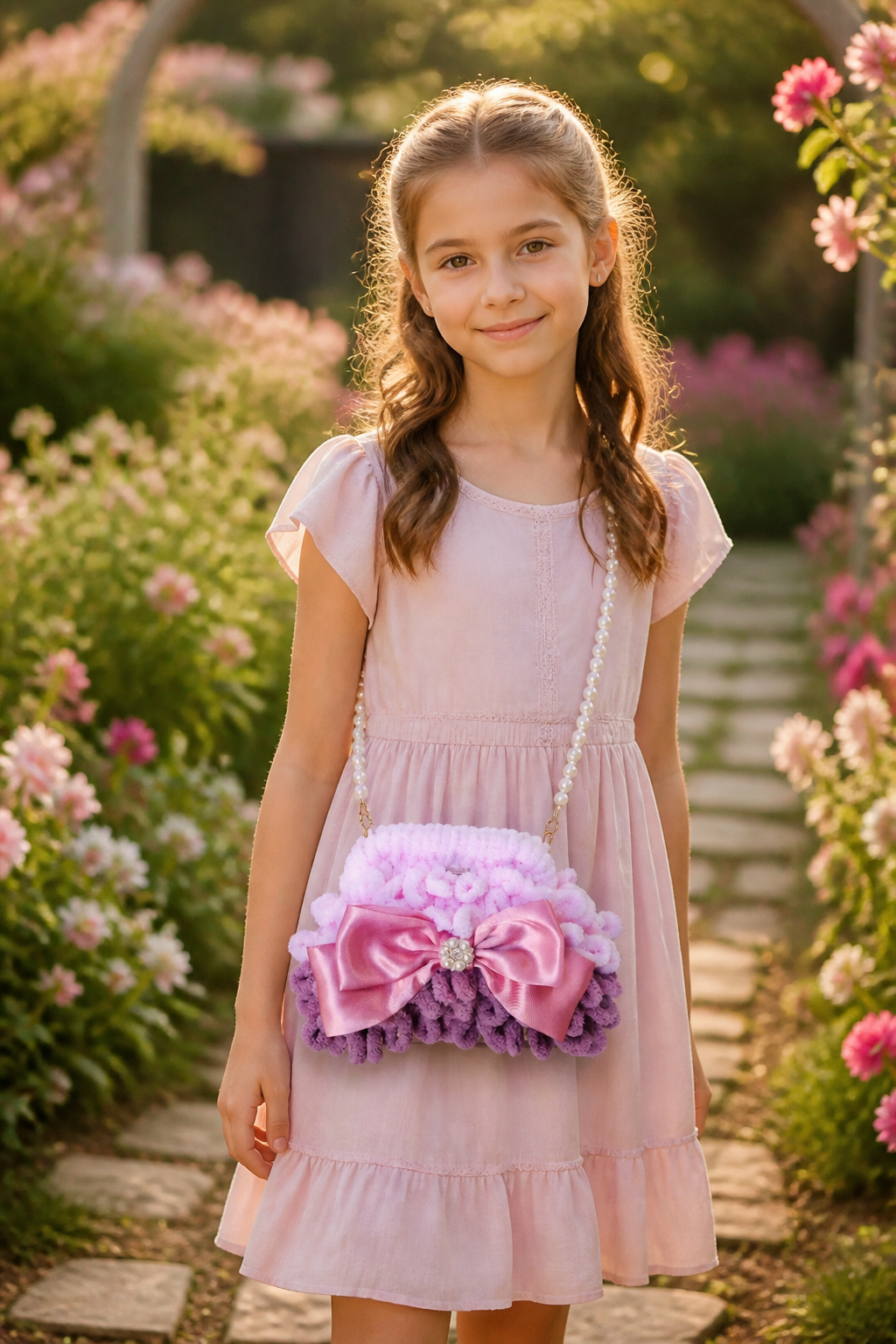 Petite Pearl -puffy mini bag