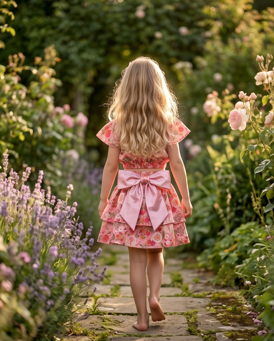 Pink & Mint Garden Princess- skirt Sets