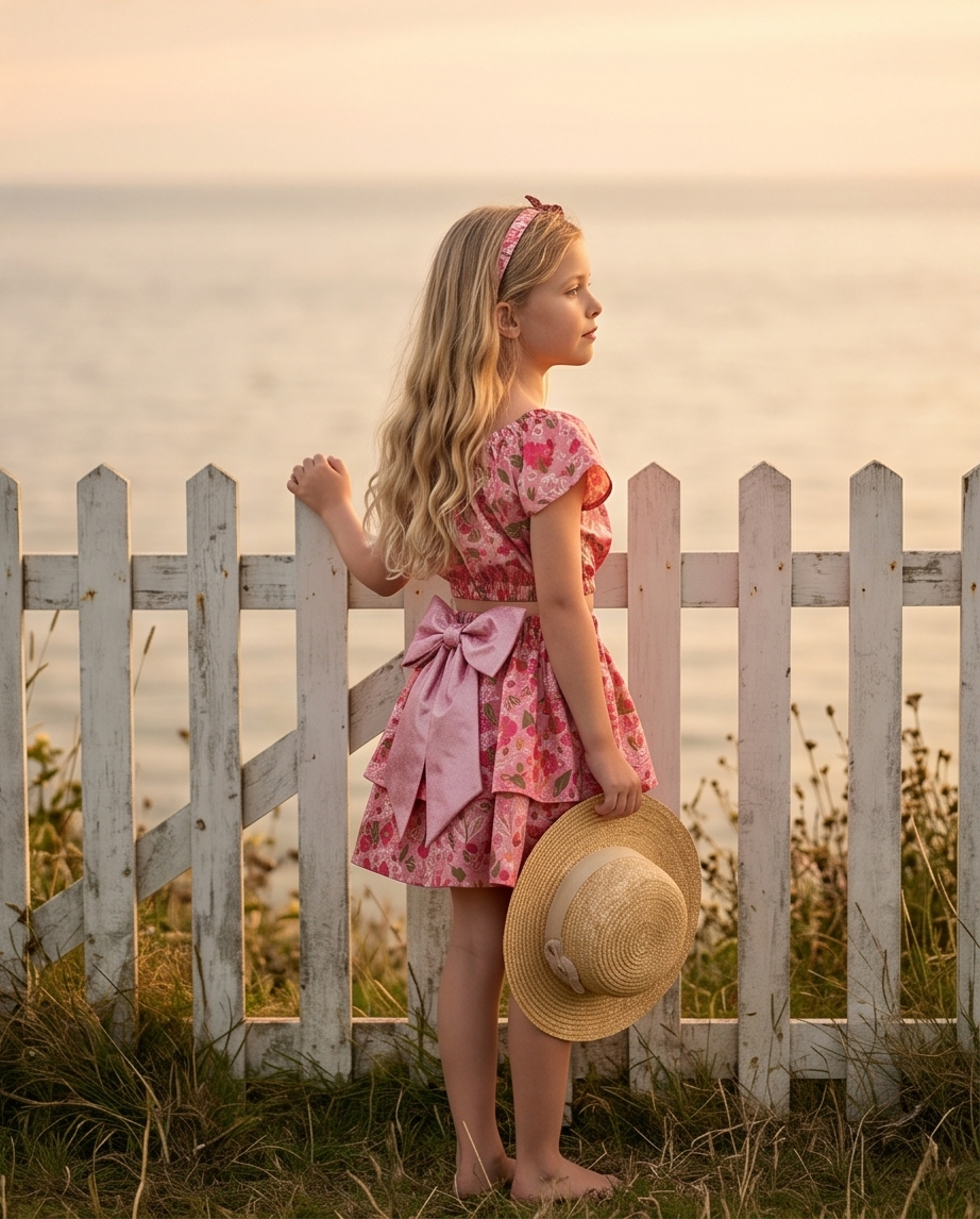 Pink & Mint Garden Princess- skirt Sets