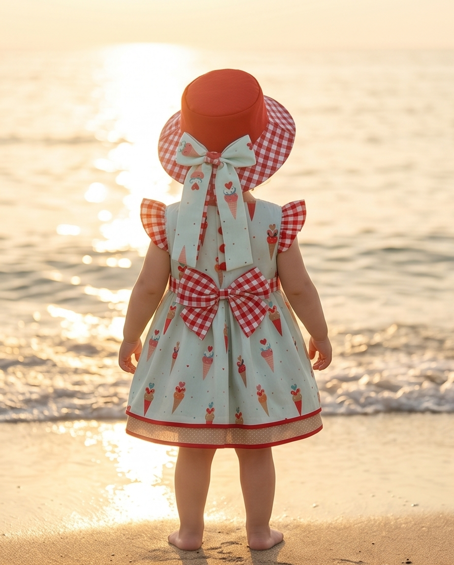 Cherry Ice Cream -Dress Set