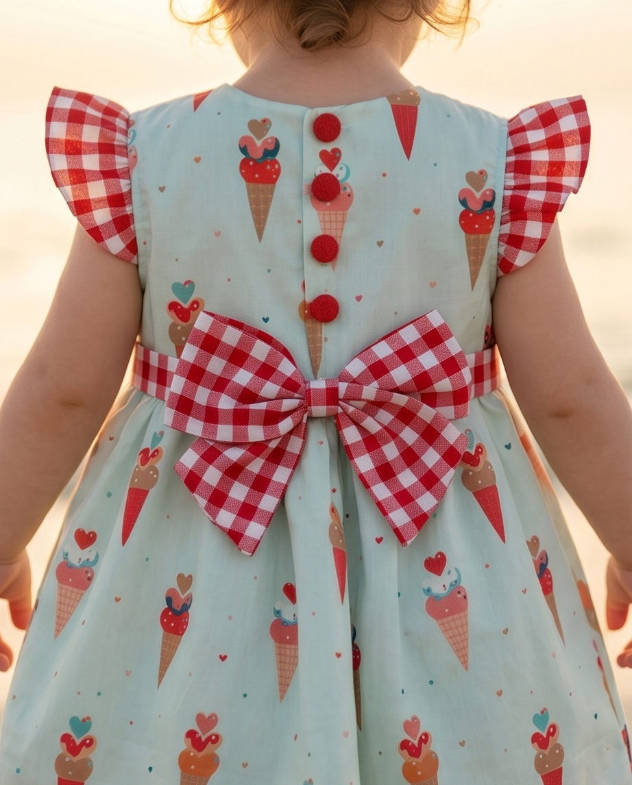 Cherry Ice Cream -Dress Set