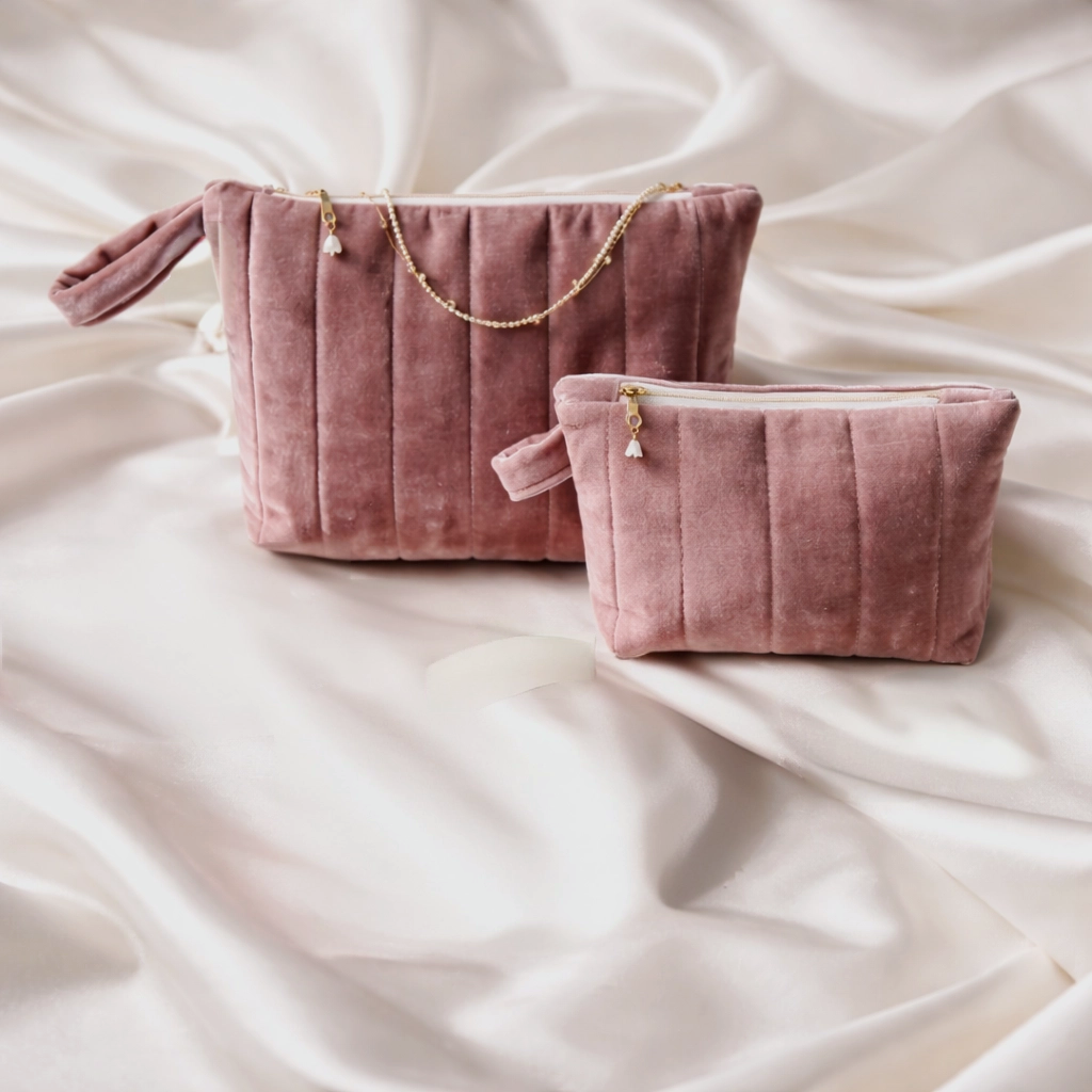 NOISETTE – Beige Velvet Bag