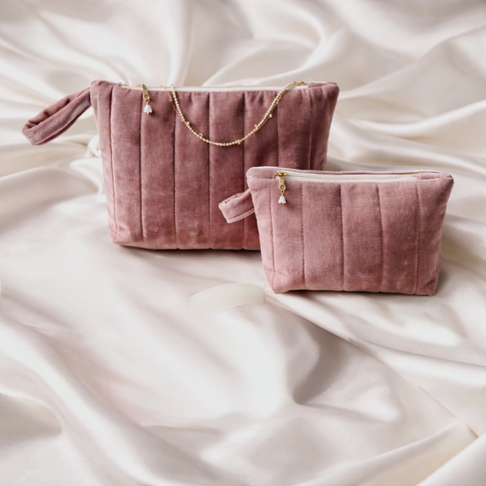 NOISETTE – Beige Velvet Bag