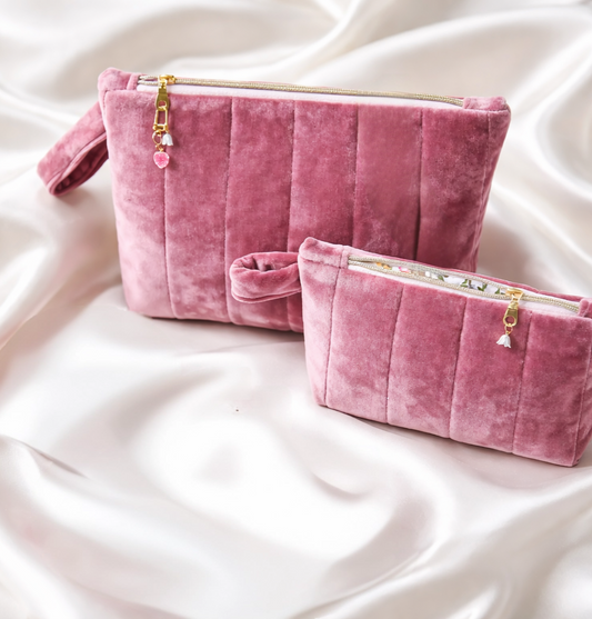 ROSABELLE – Dusty Rose Velvet Bag