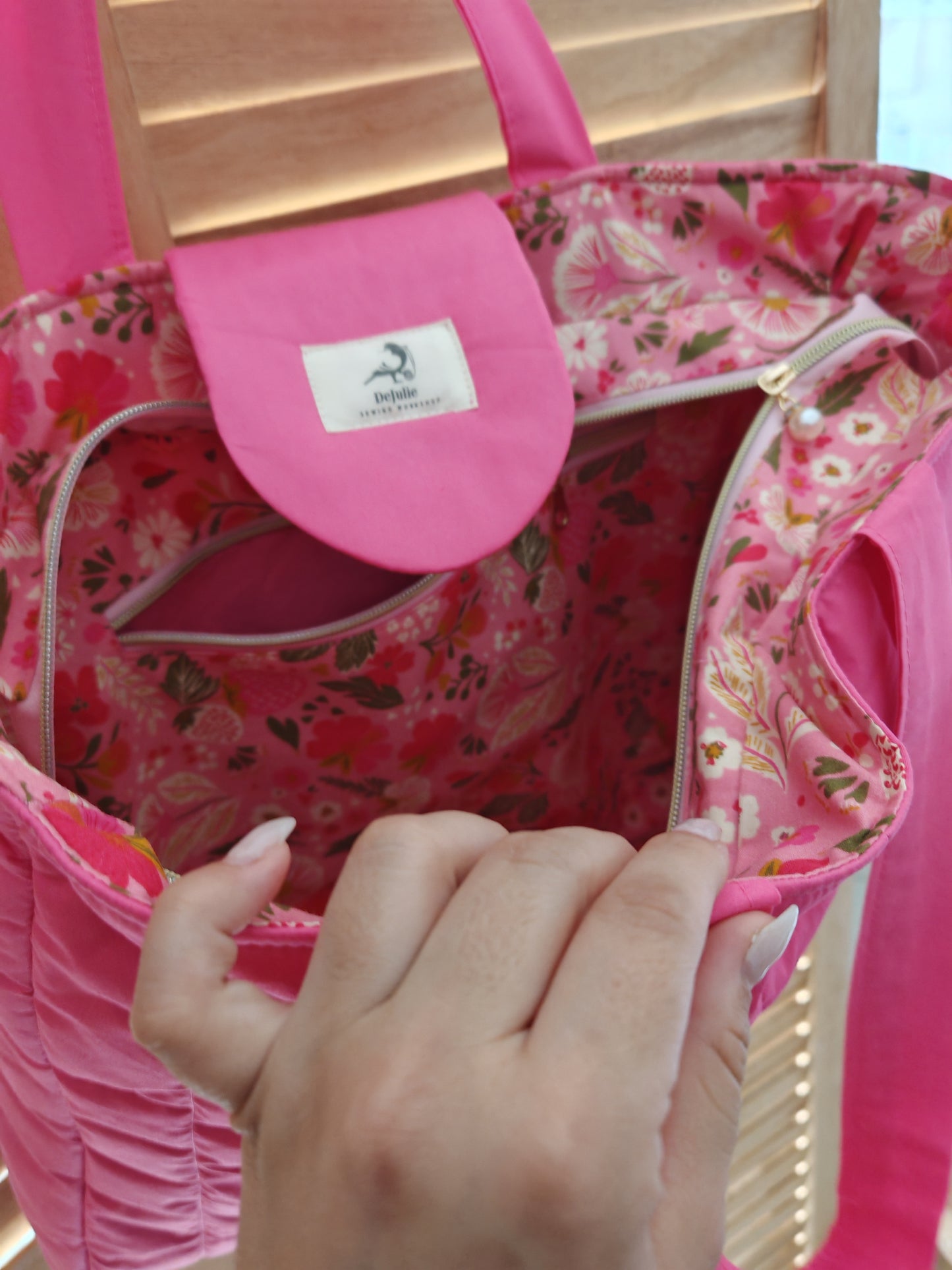 Pink Garden Tote – Fuchsia Edition