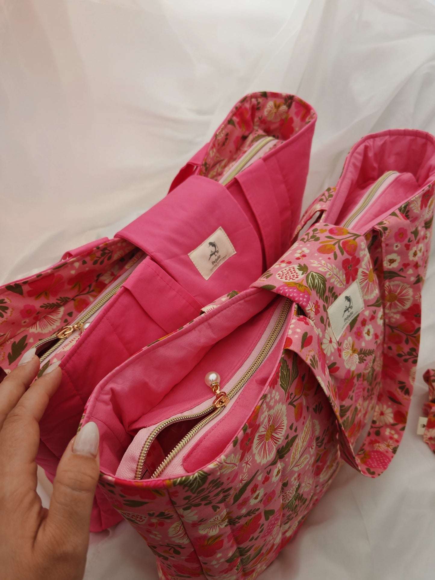 Pink Garden Tote – Fuchsia Edition