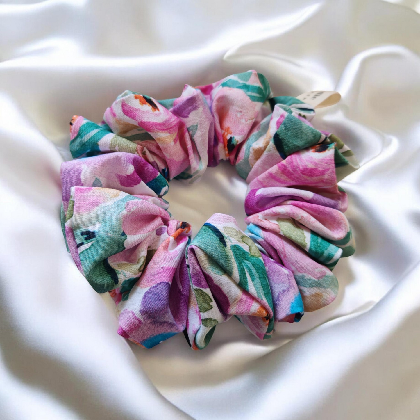 Scrunchies Μαλλιών - Floral Pink