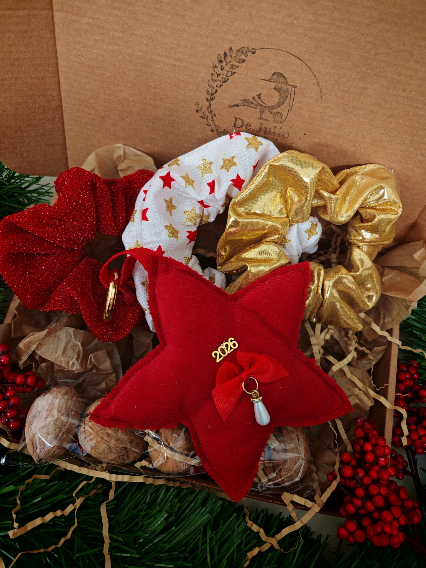 Gold & Silver - hair scrunchies