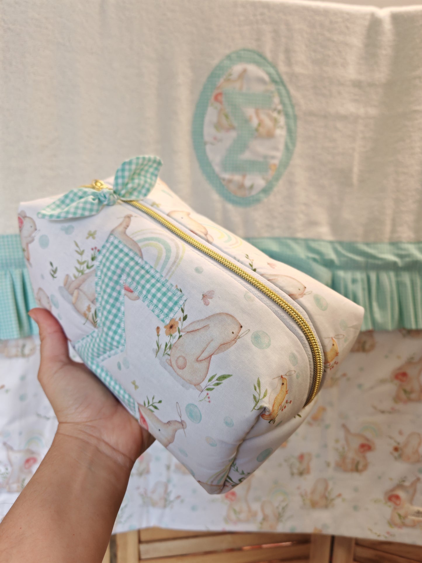Mint Elephant Baby Set
