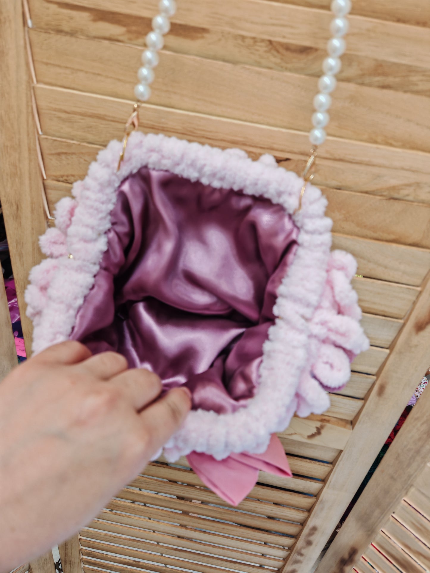 Petite Pearl -puffy mini bag