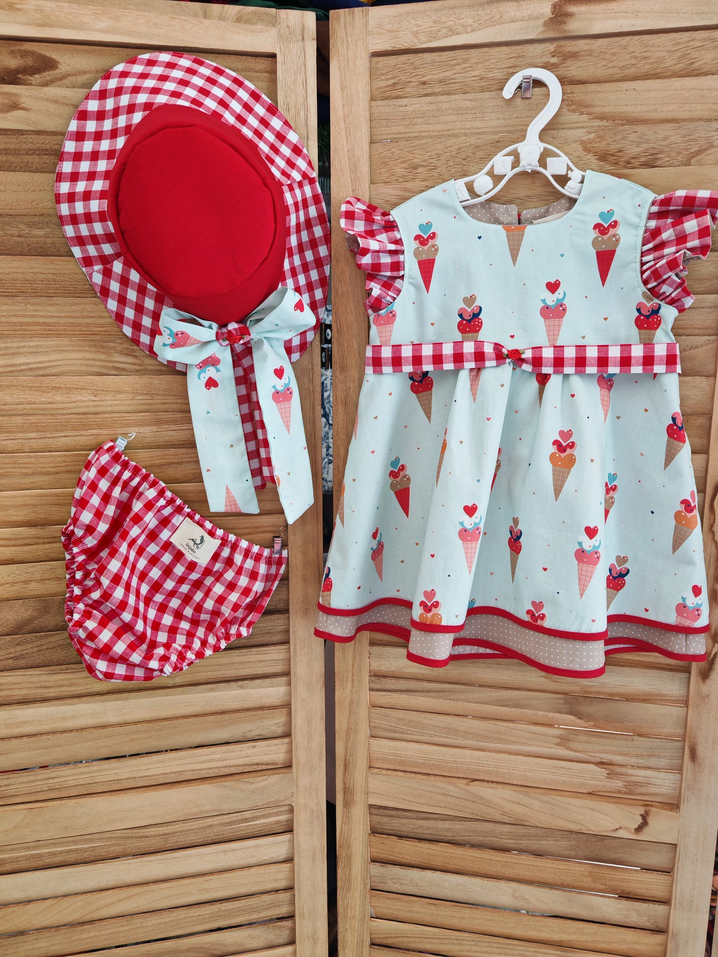 Cherry Ice Cream -Dress Set