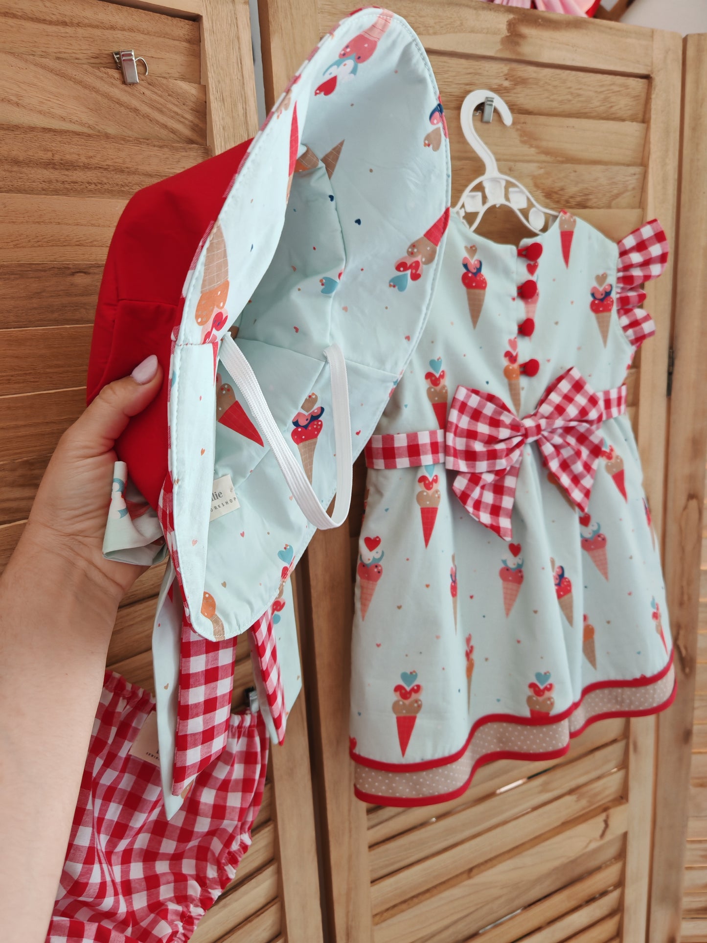 Cherry Ice Cream -Dress Set
