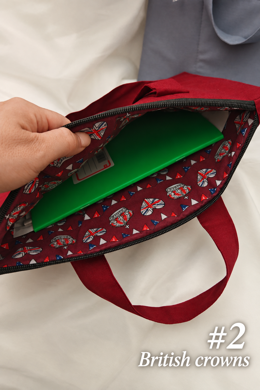 Study Envelope Bag - Burgundy