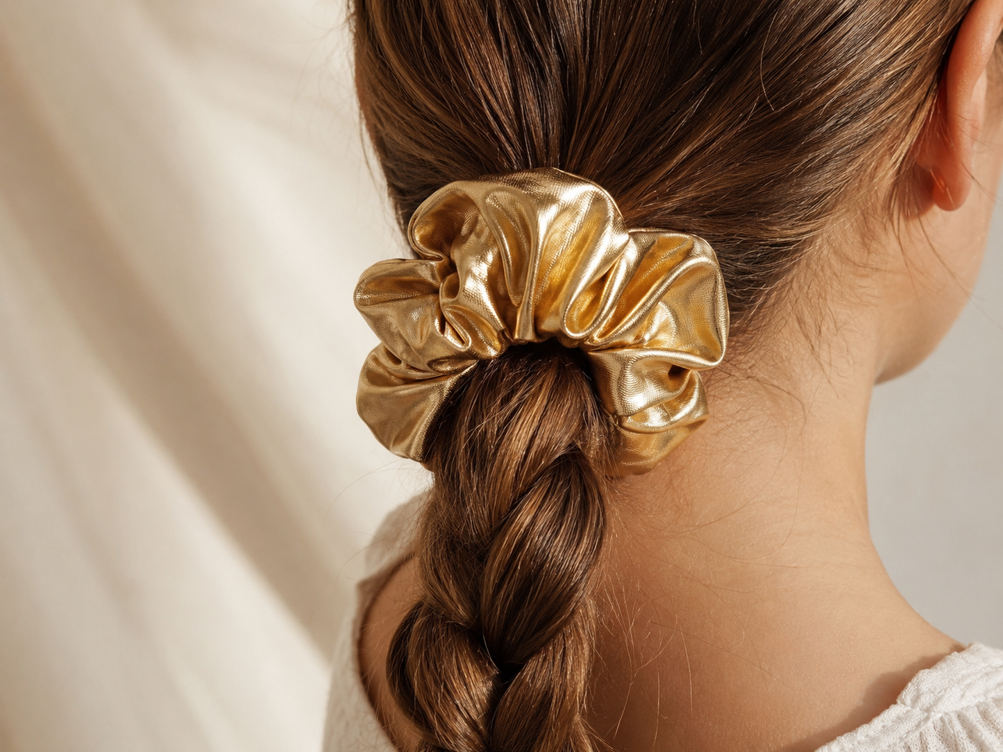 Gold & Silver - hair scrunchies