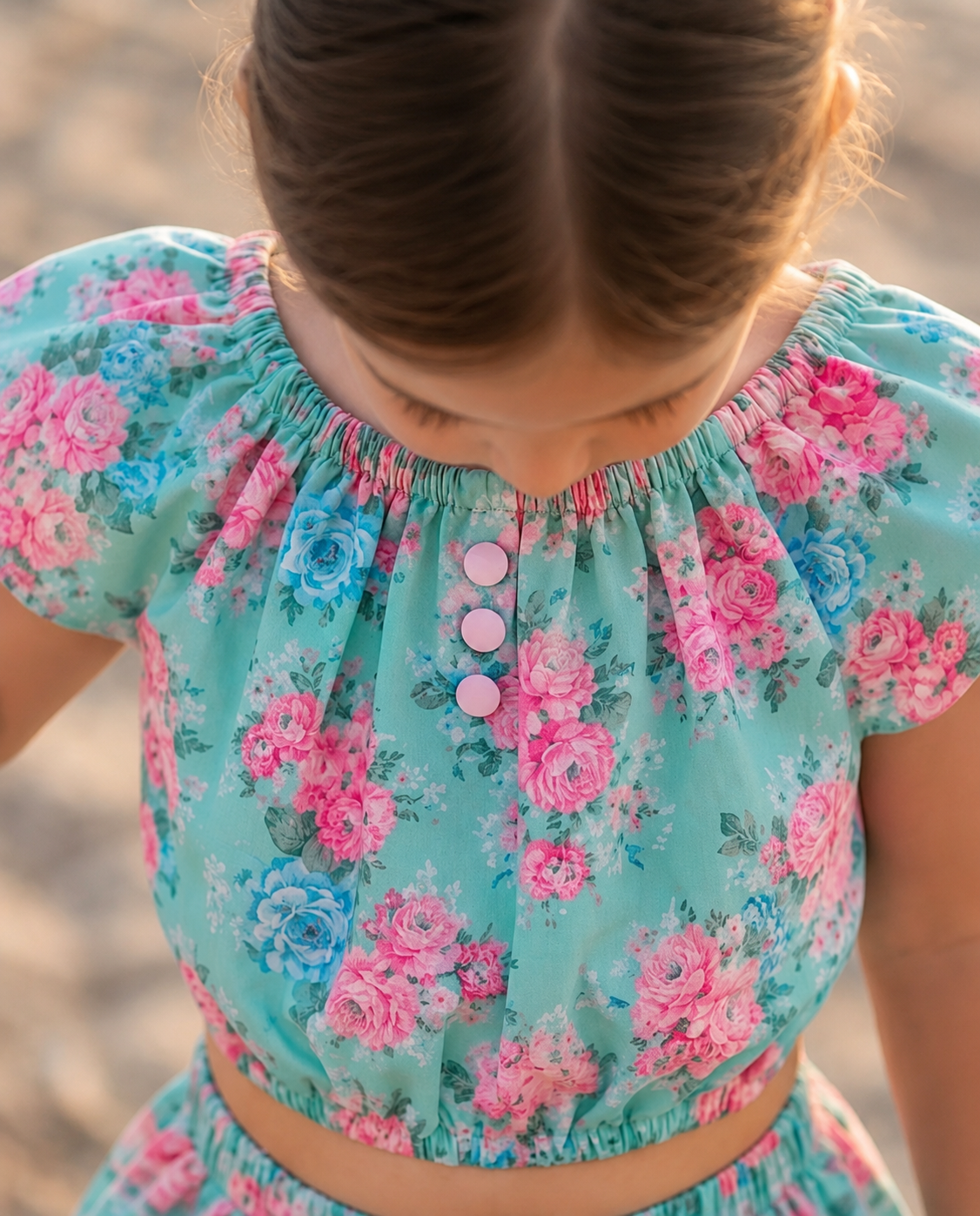 Pink & Mint Garden Princess- skirt Sets