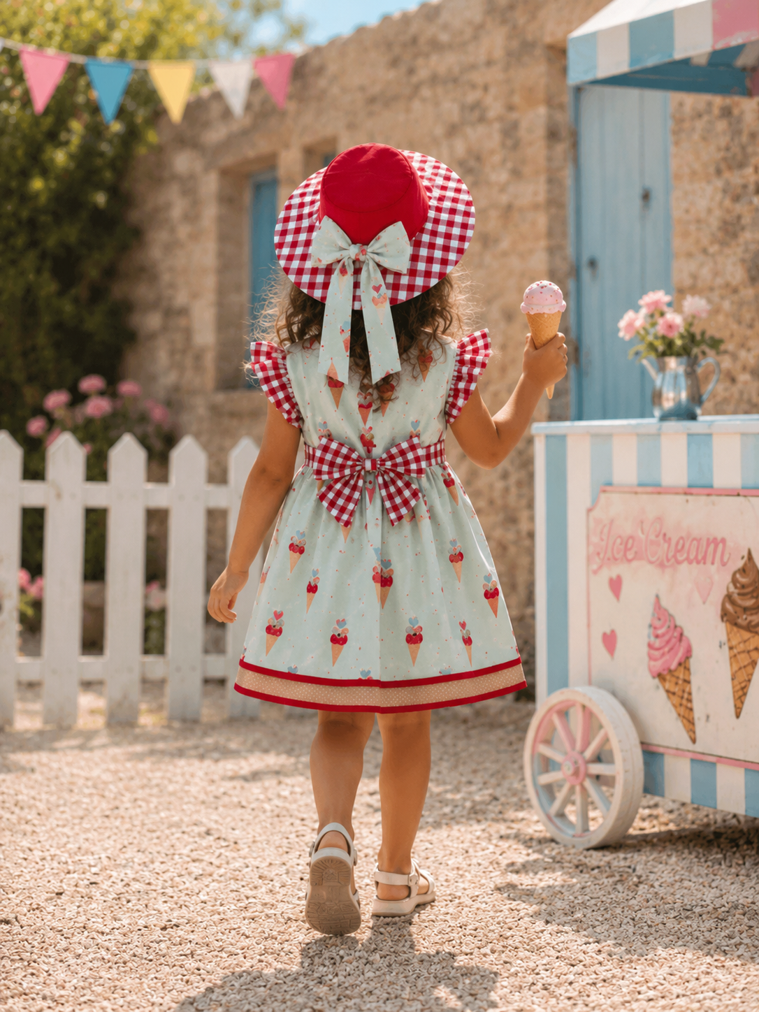 Cherry Ice Cream -Dress Set