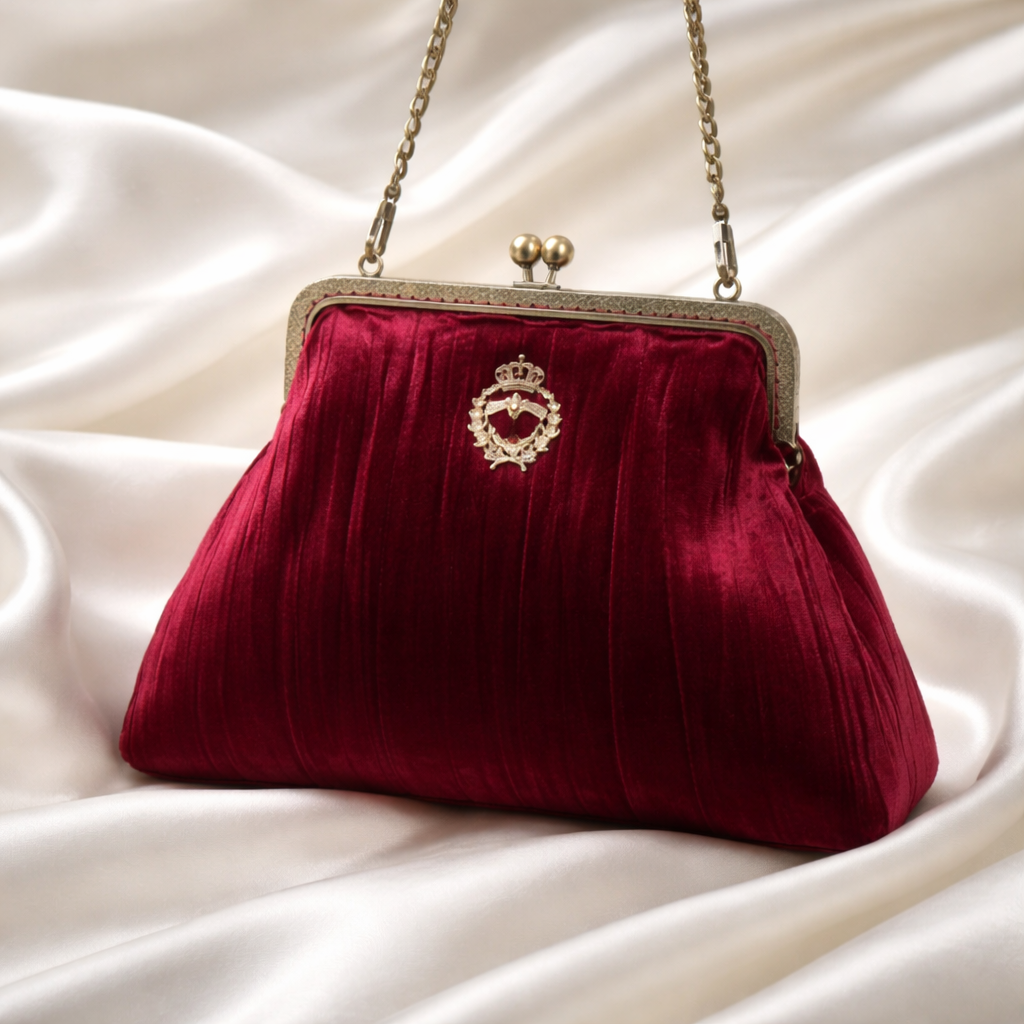 ROYCIA  clutch bag - βελούδινη βραδινή