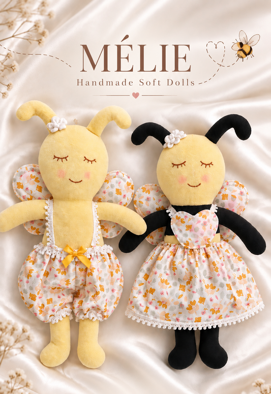 🐝 MÉLIE - Handmade Soft Doll