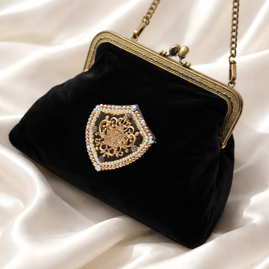 MARQUEUSE clutch bag - Βελούδινη  Βραδινή